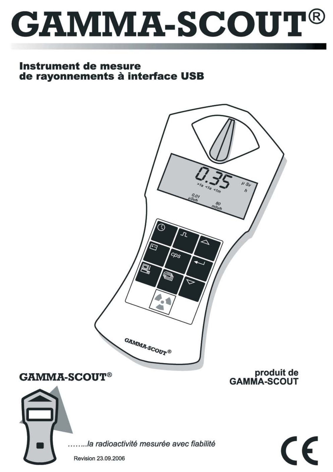 Gamma Scout Rechargeable User guide