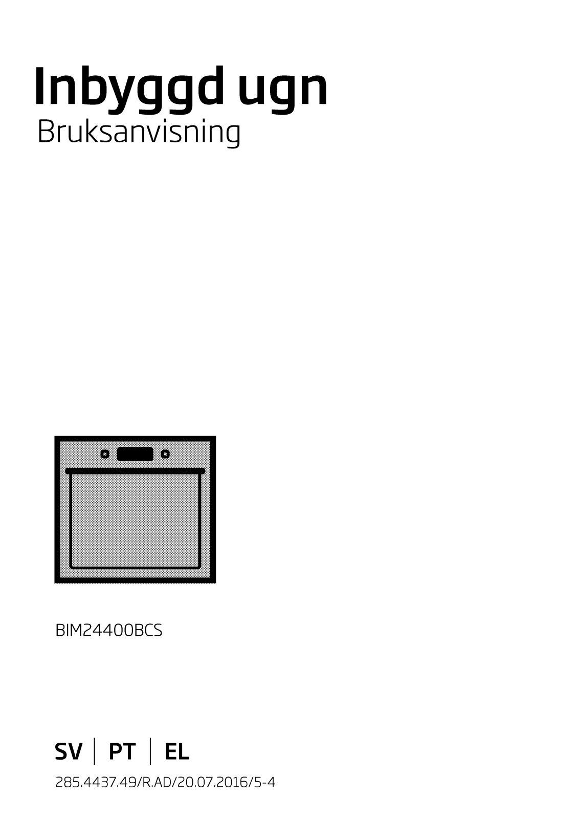 Beko BIM24400BCS User manual