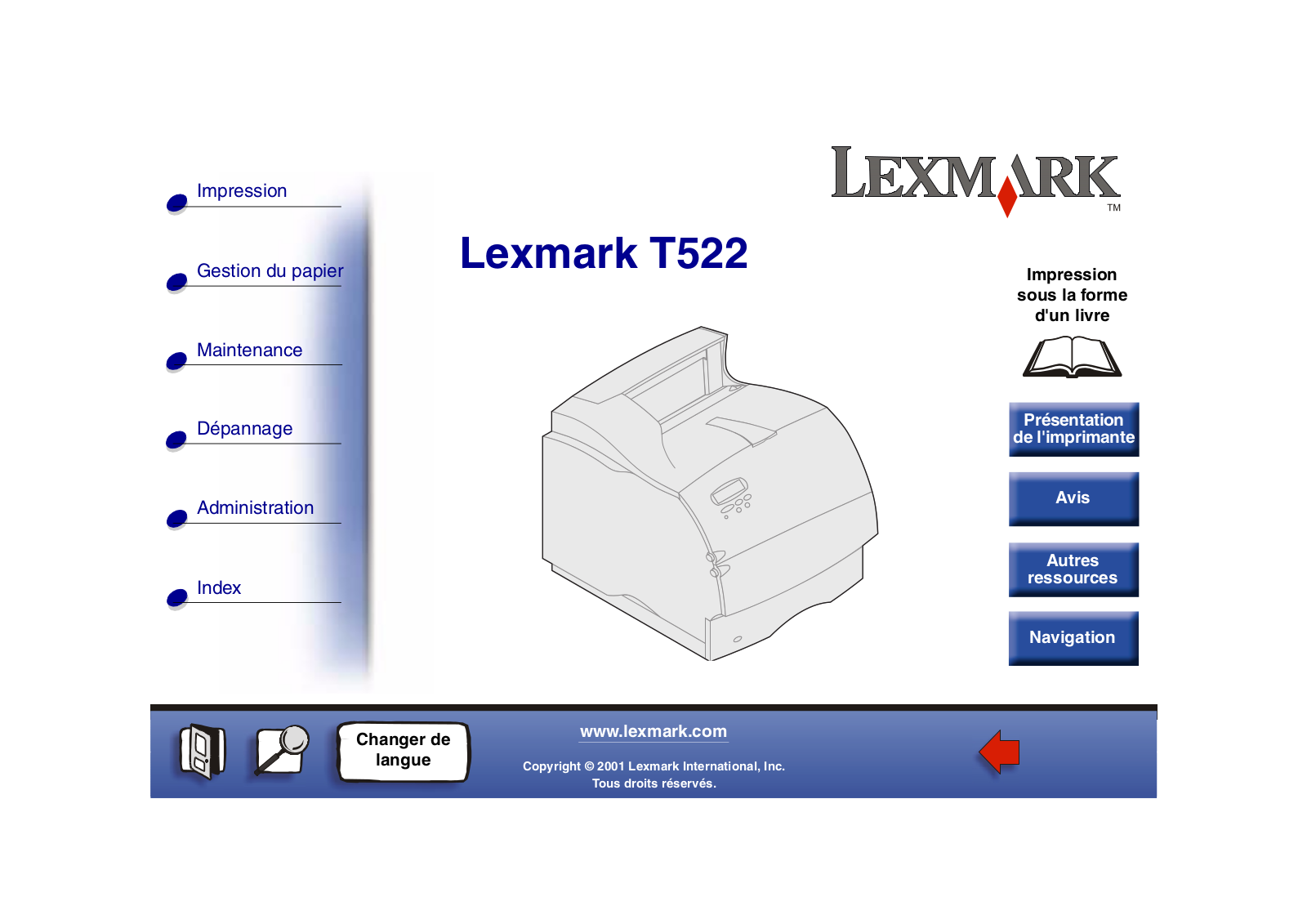 LEXMARK T520, T522 User Manual