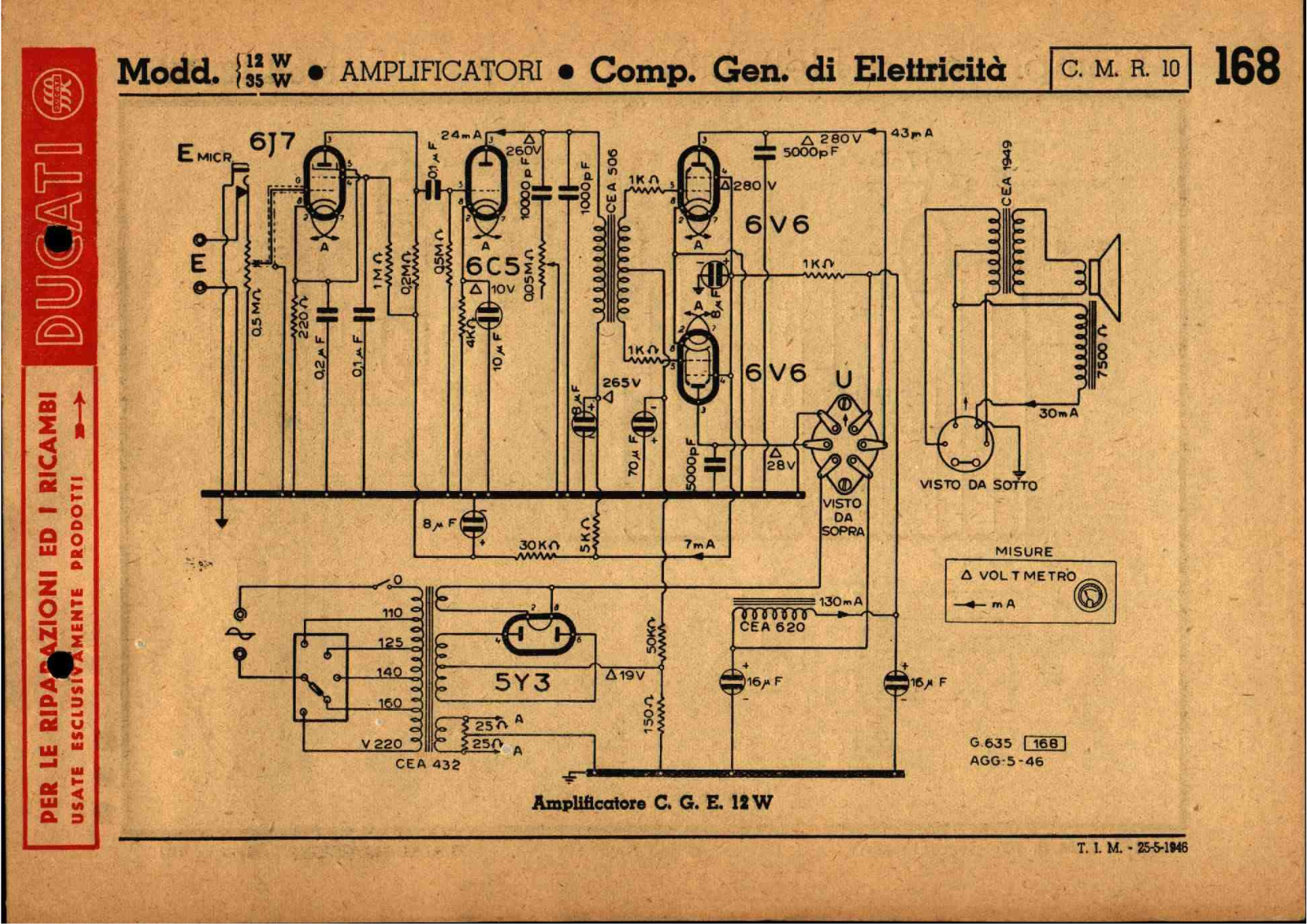 CGE ampli 12w schematic