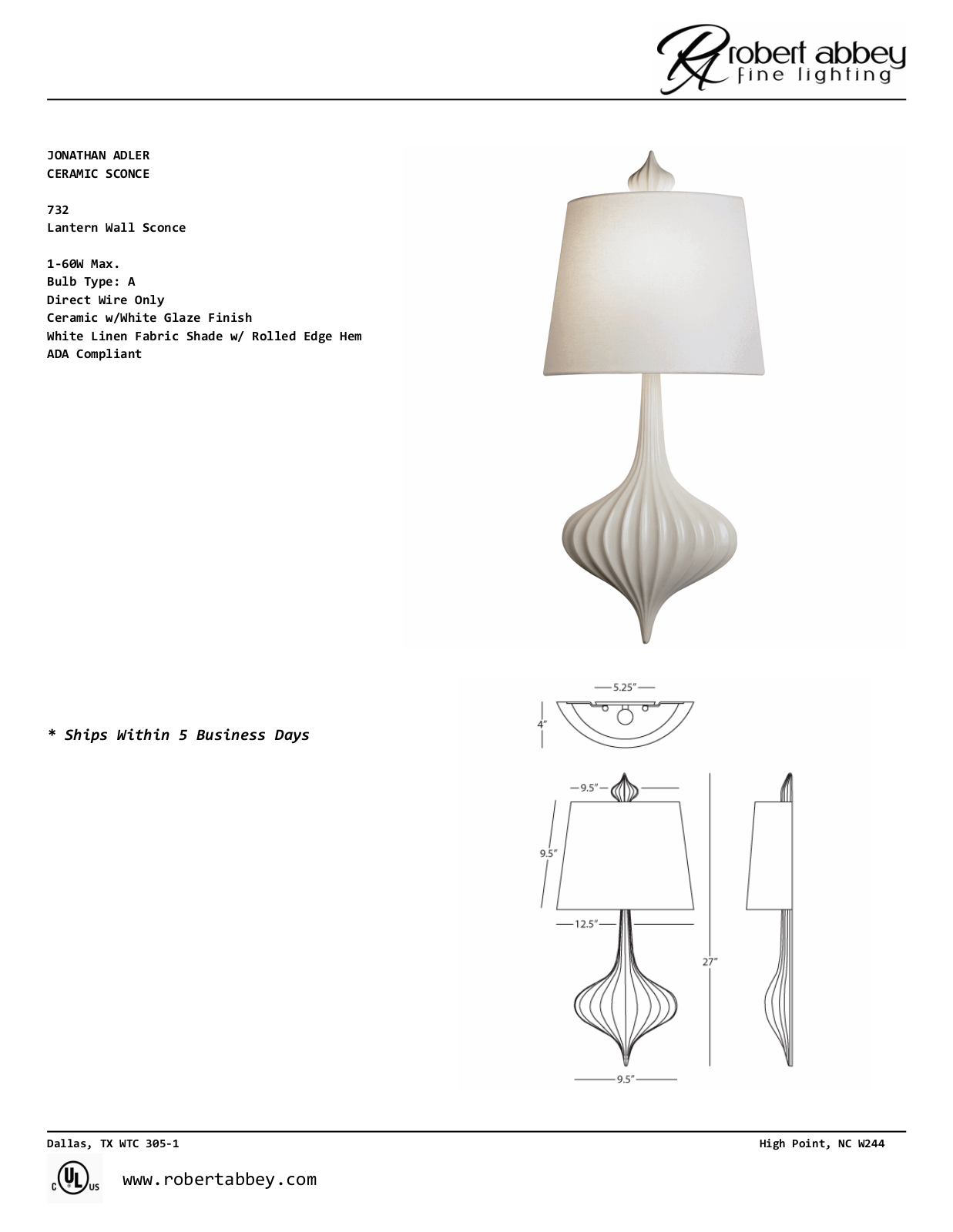 Jonathan Adler RAB4113 Specifications - ManualMachine.com