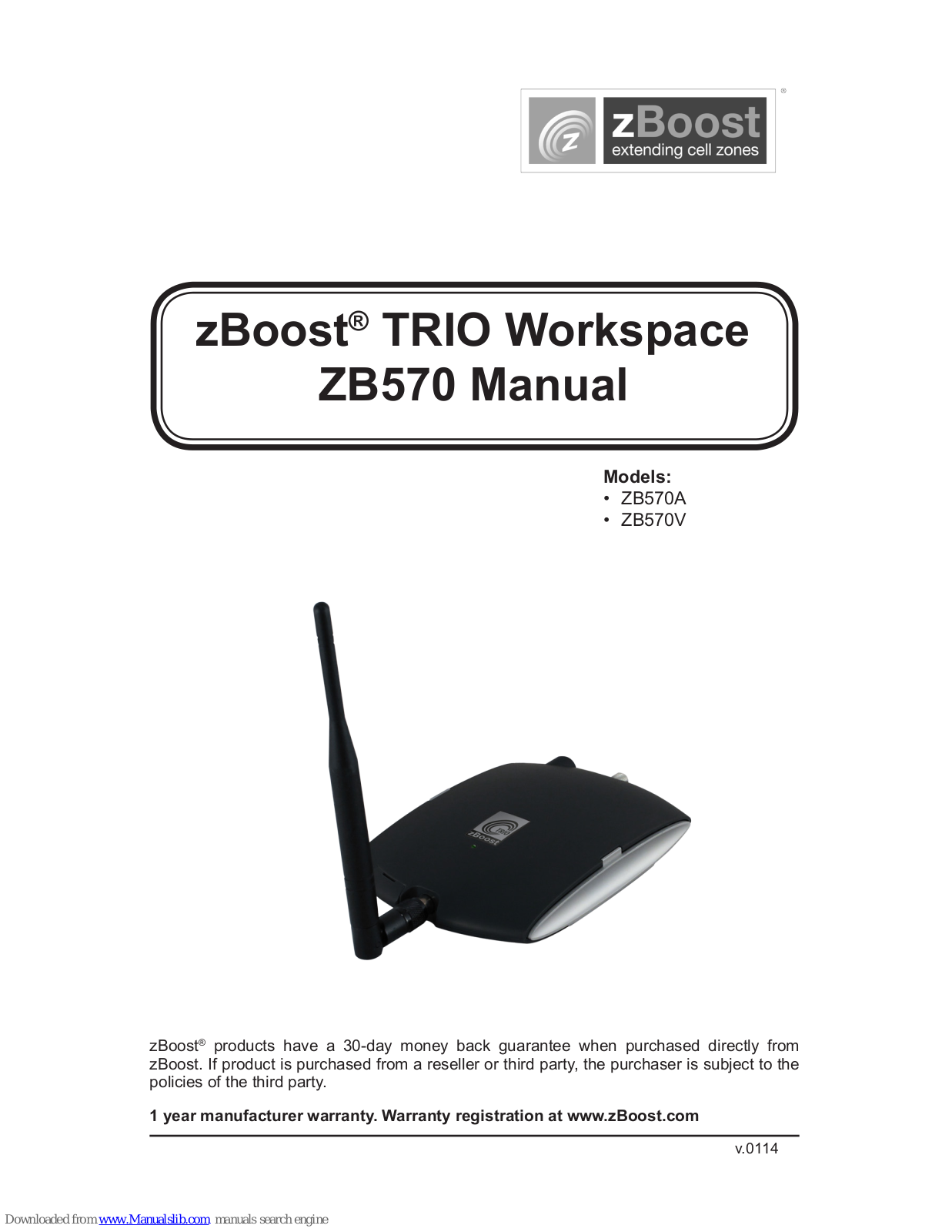 zBoost ZB570V, ZB570A User Manual