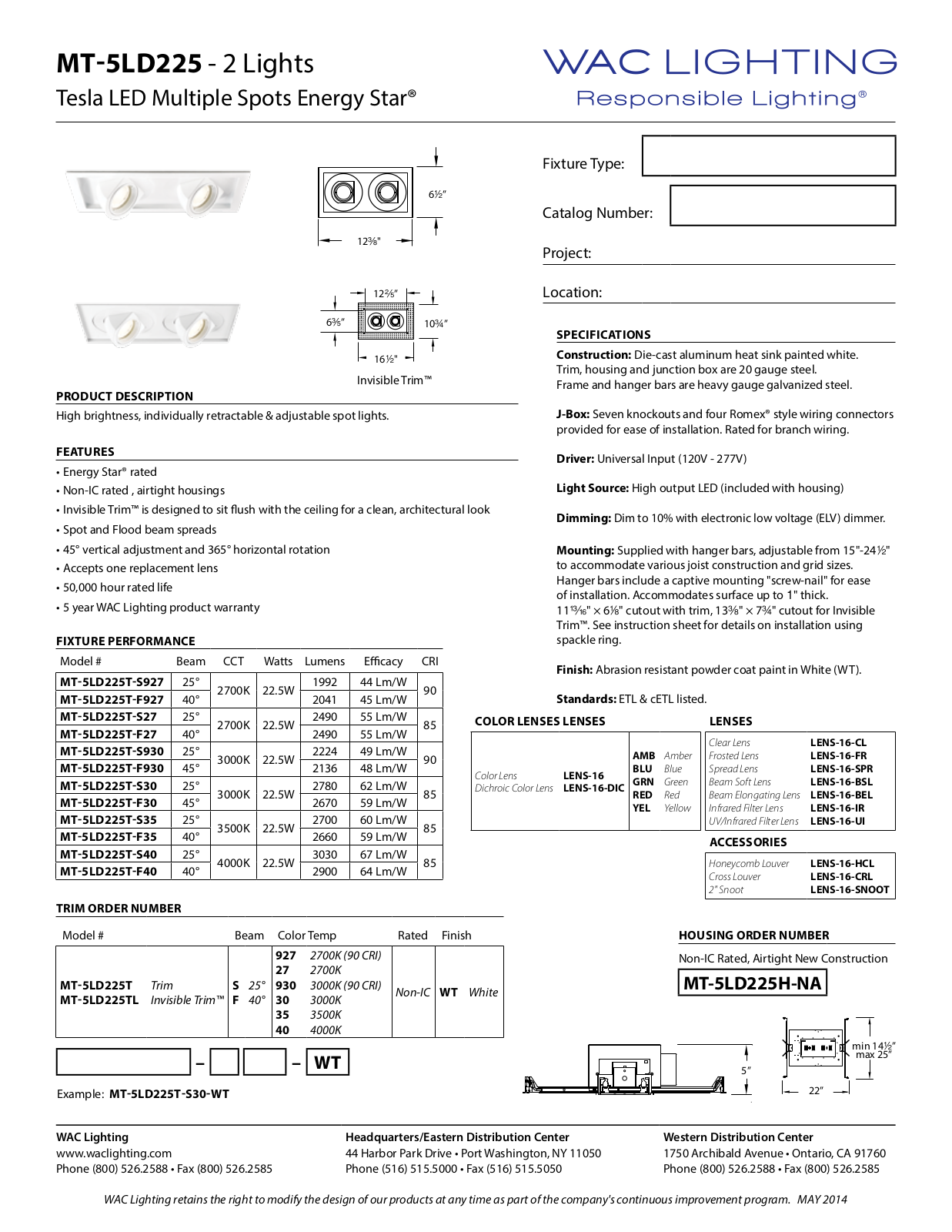 WAC Lighting WAC6812 Specifications - ManualMachine.com