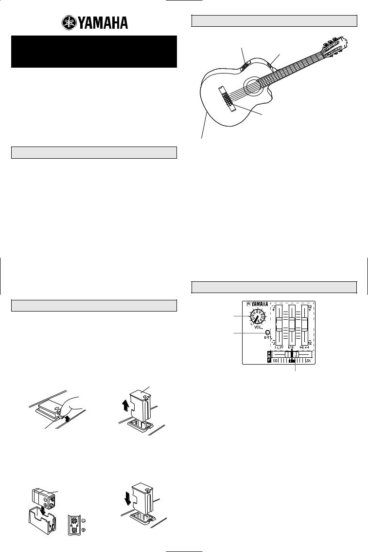 Yamaha CGX101A, CGX111SCA User Manual