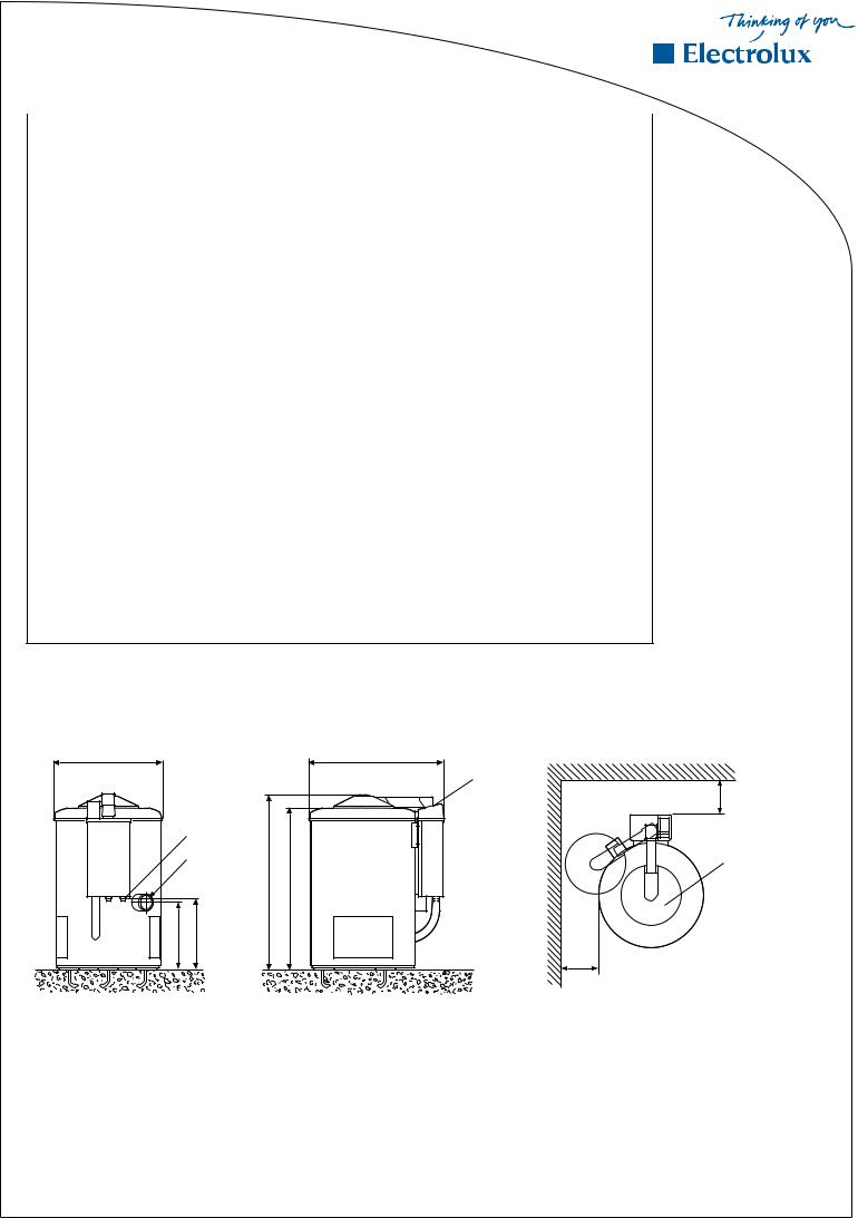 Electrolux C240, C290R, C260R, C240R, C260 DATASHEET