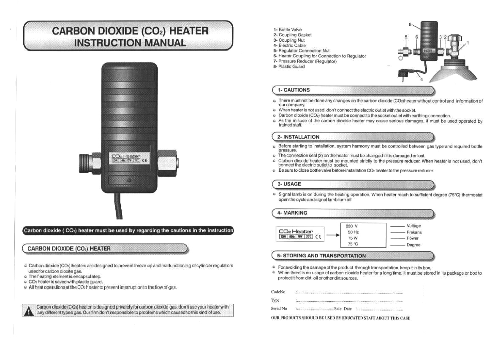 GYS GAS HEATER User guide - ManualMachine.com