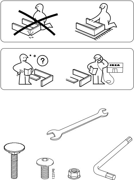 Ikea S89006683, S19162375, S19023600, S09139187 Assembly instructions