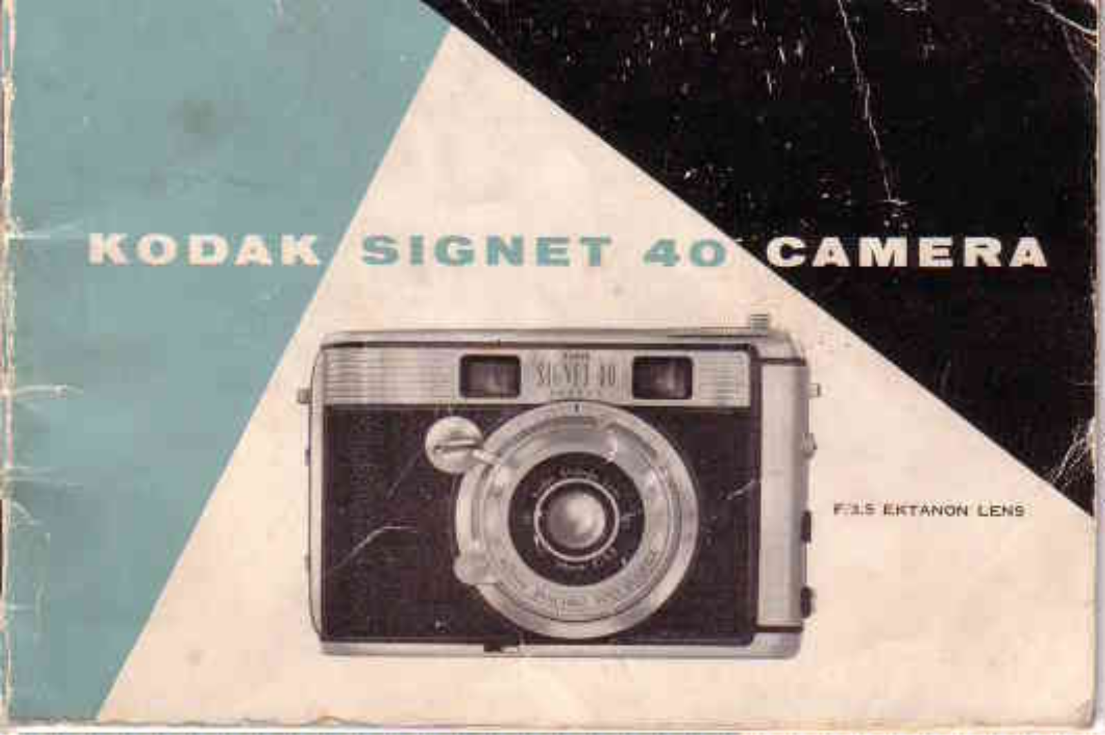 Kodak Signet 40 Instruction Manual