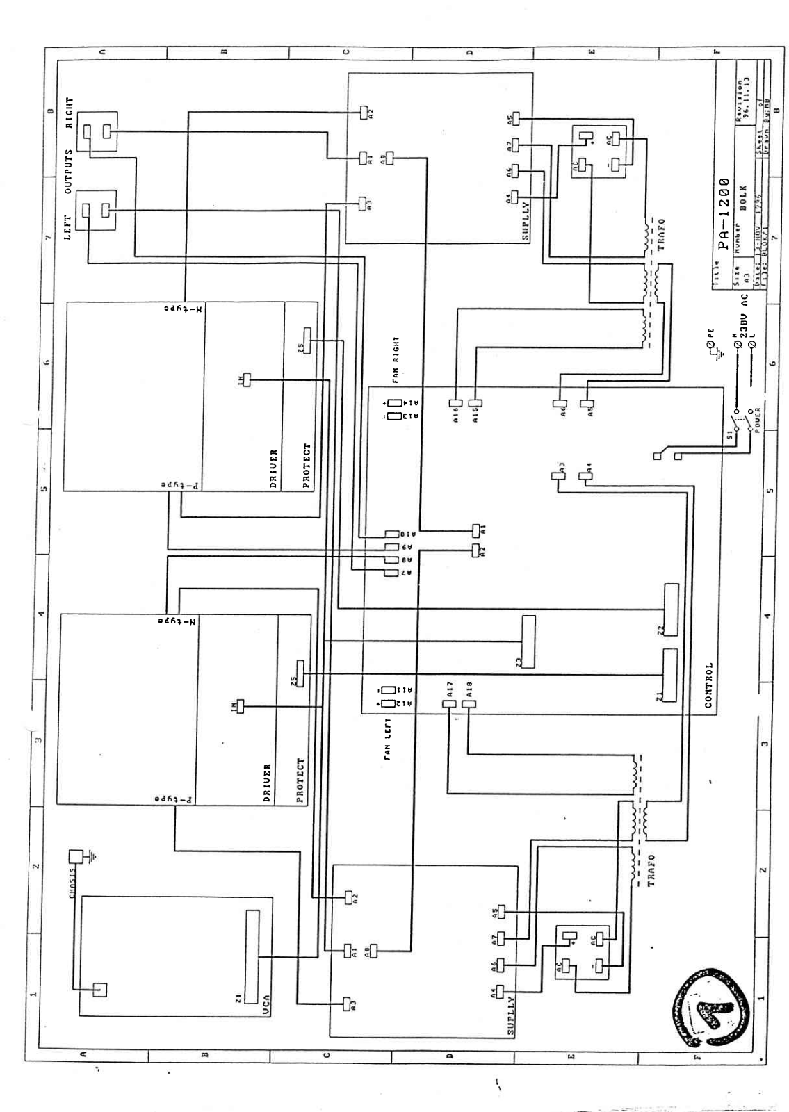 Adam Hall PA-1200 Schematic - ManualMachine.com
