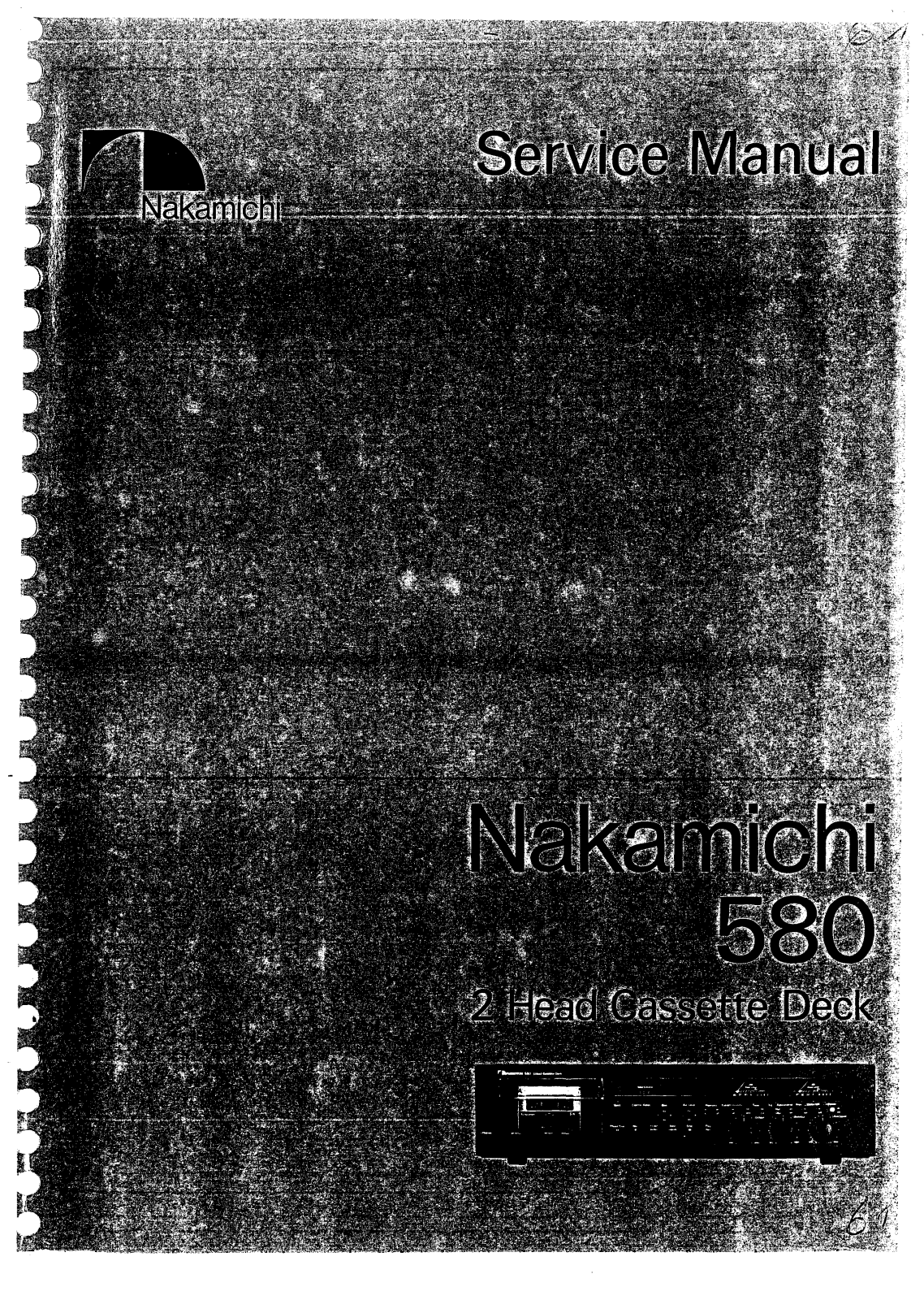 Nakamichi 580 Service Manual