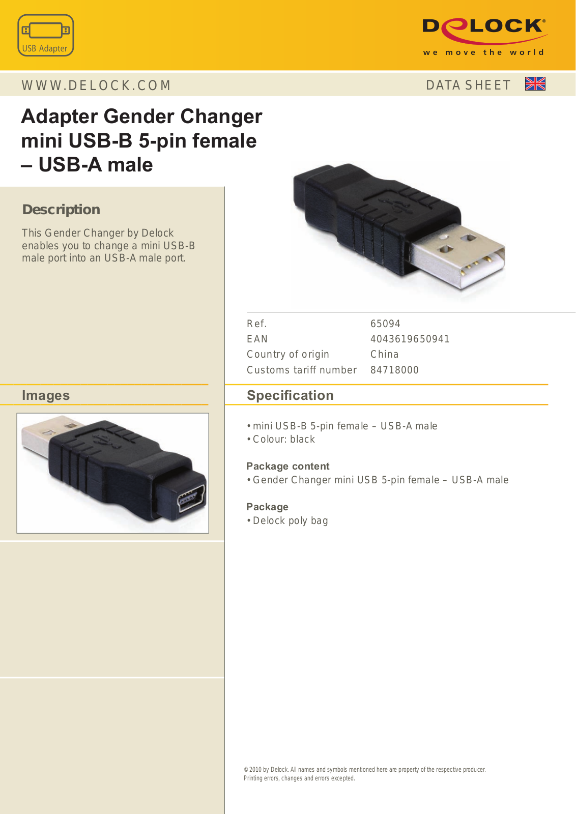 DeLOCK 65094 User Manual