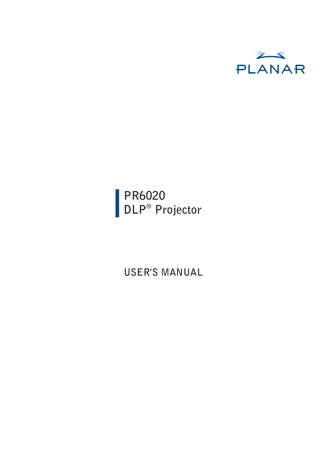 Planar PR6020 User Manual