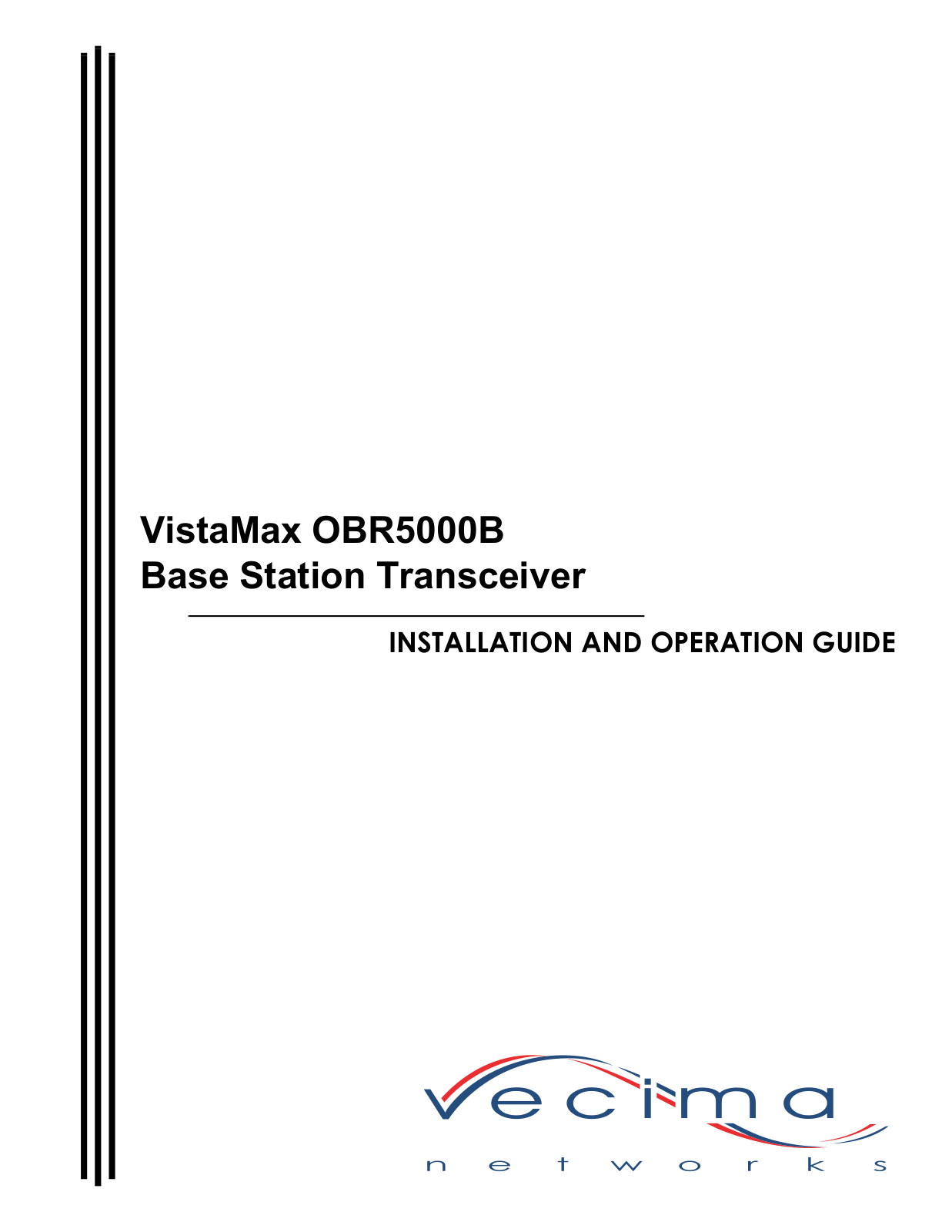 Vecima Networks OBR5000B User Manual