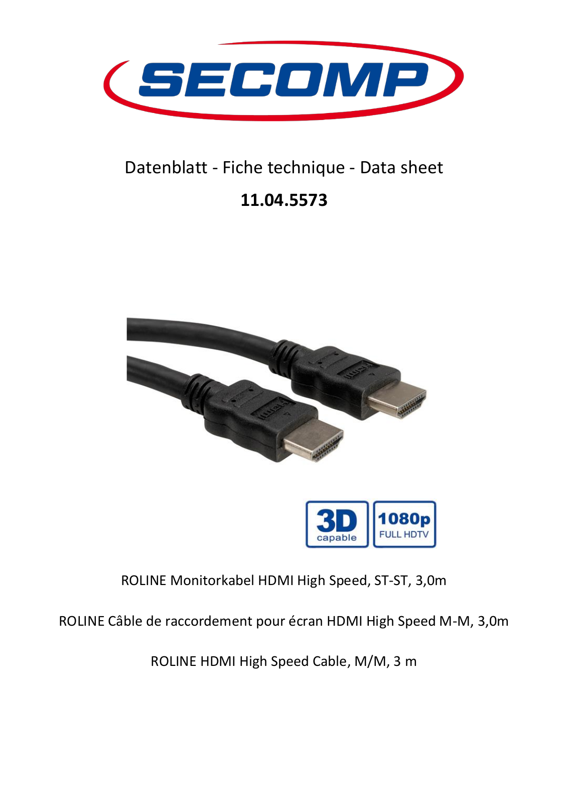 ROLINE 11045573 Datasheet - ManualMachine.com