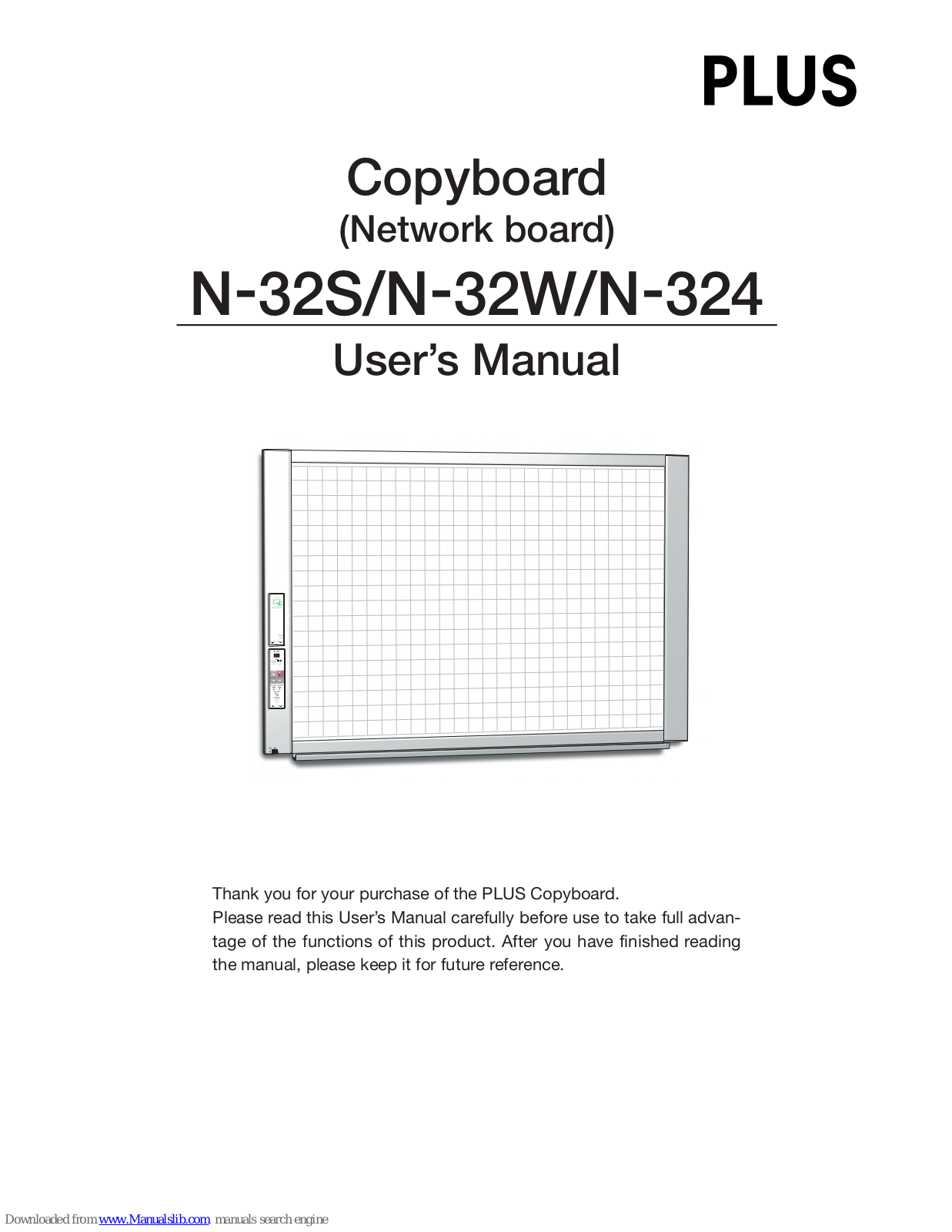 Plus N-32W, N-324, N-31S, N-31W, N-314 User Manual