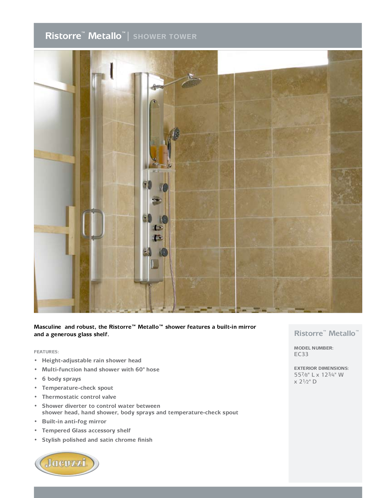 Jacuzzi EC33 User Manual