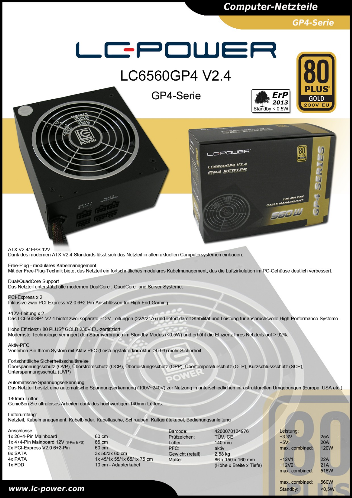 LC-Power LC6560 User Manual