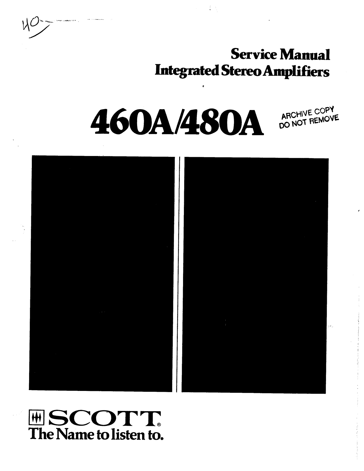 Scott 480A Service Manual