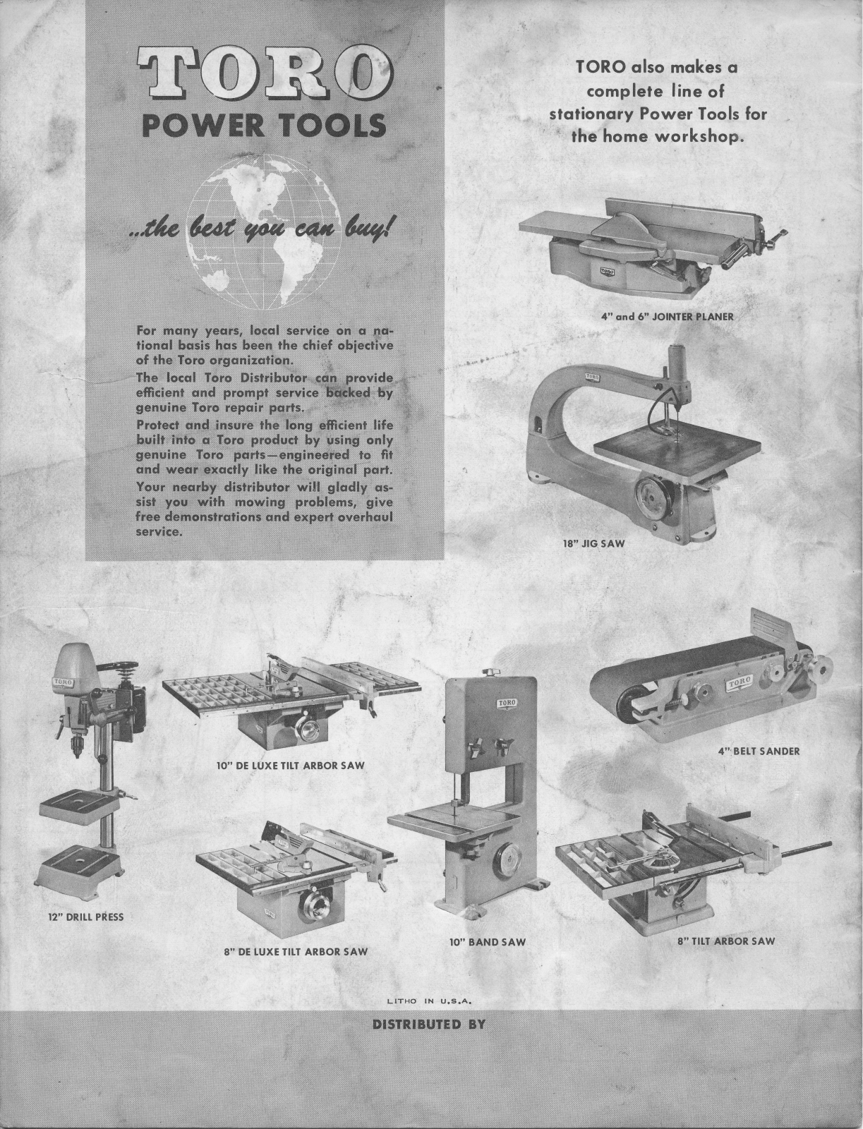 Toro Manufacturing Toro Power Tools Ad Other - ManualMachine.com