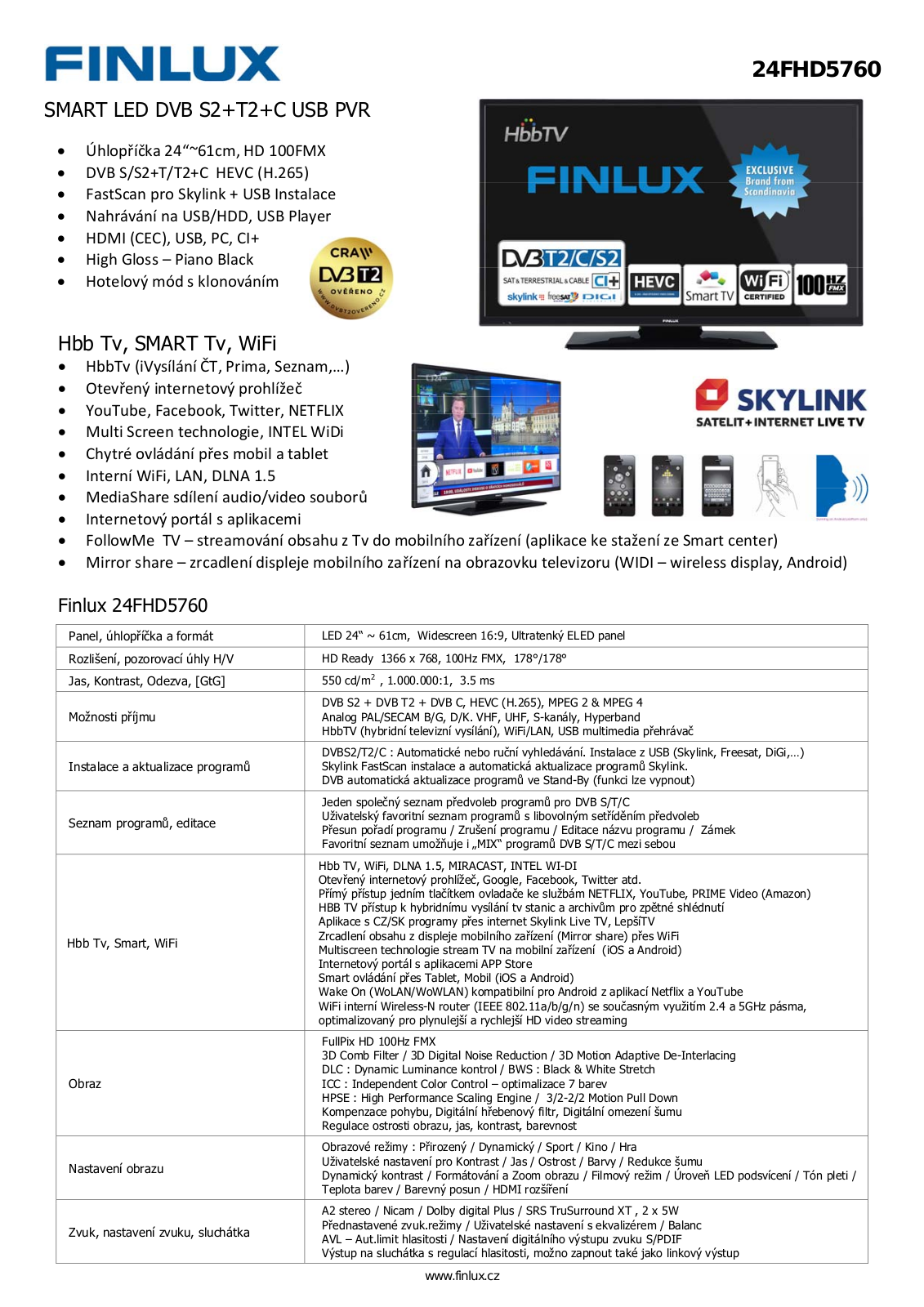 Finlux 24FHD5760 User Manual