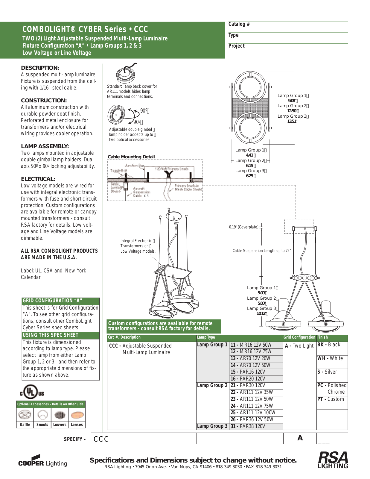 Cooper Lighting Cyber   CCC User Manual