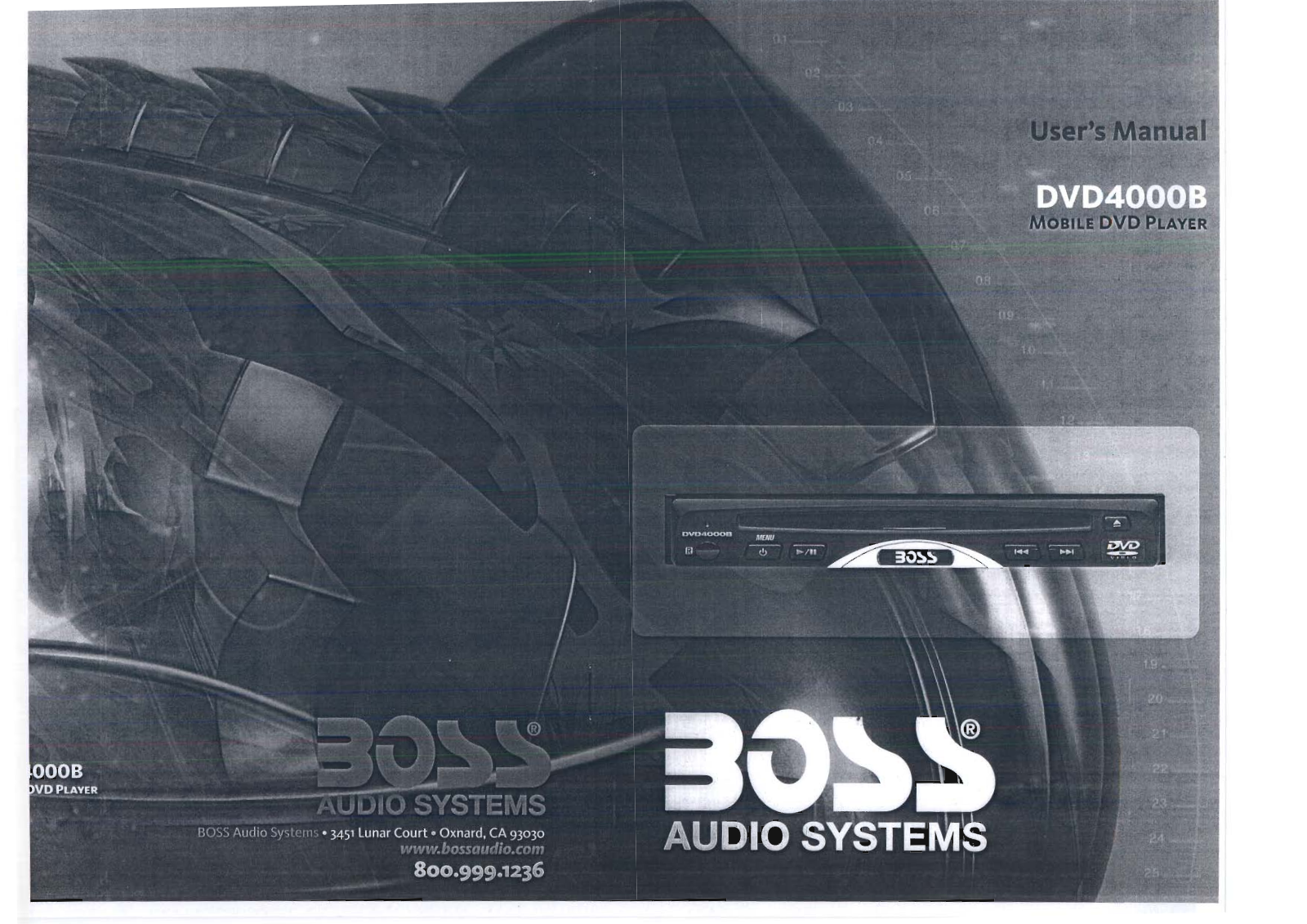 BOSS DVD4000B User Manual