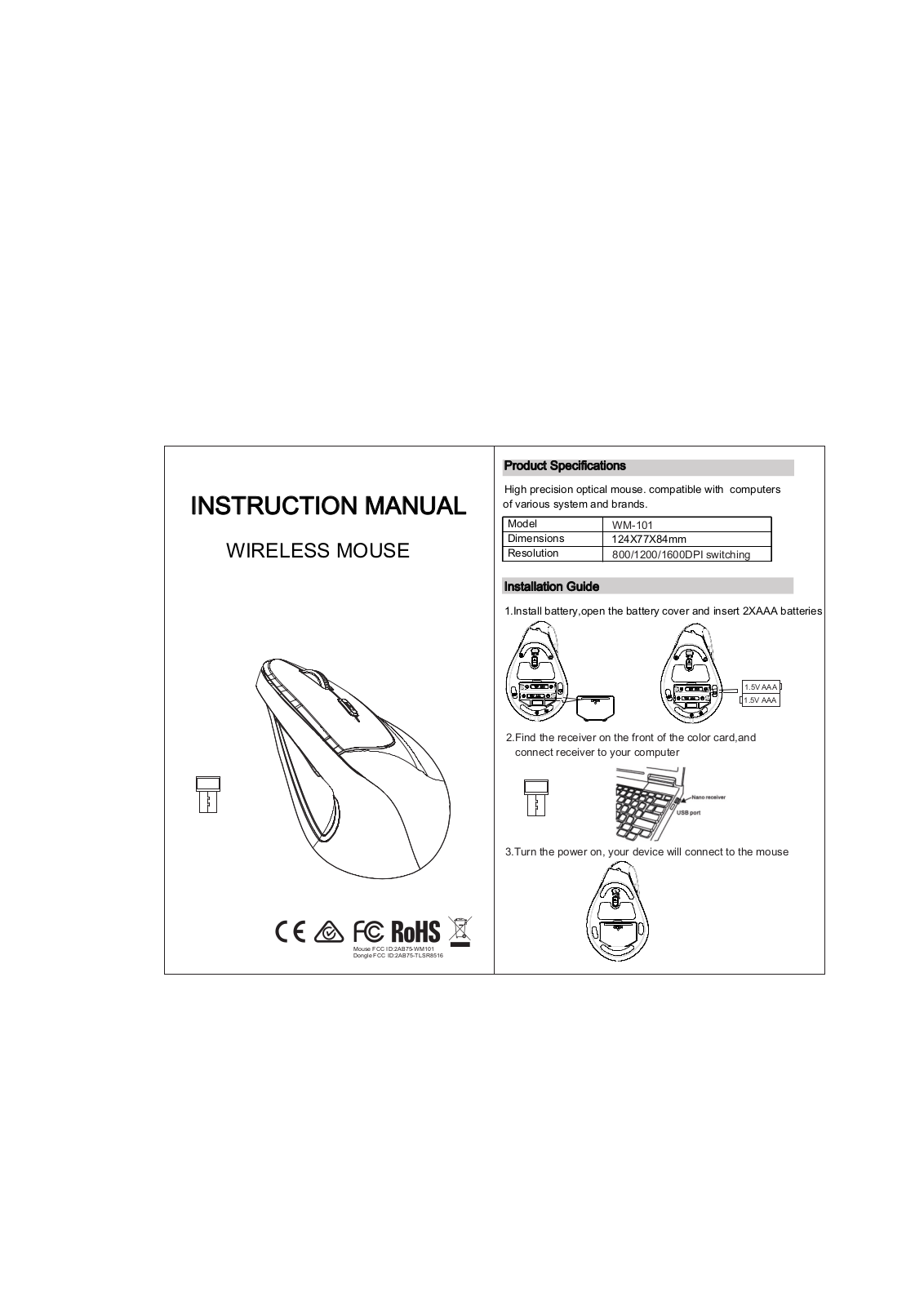 Wintop Electronics TLSR8516 User Manual