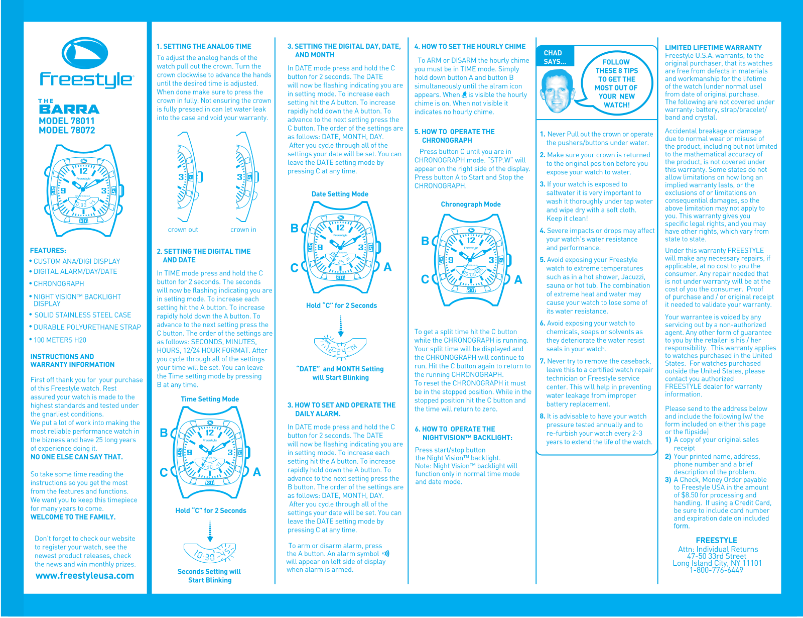 Freestyle BARRA User Manual