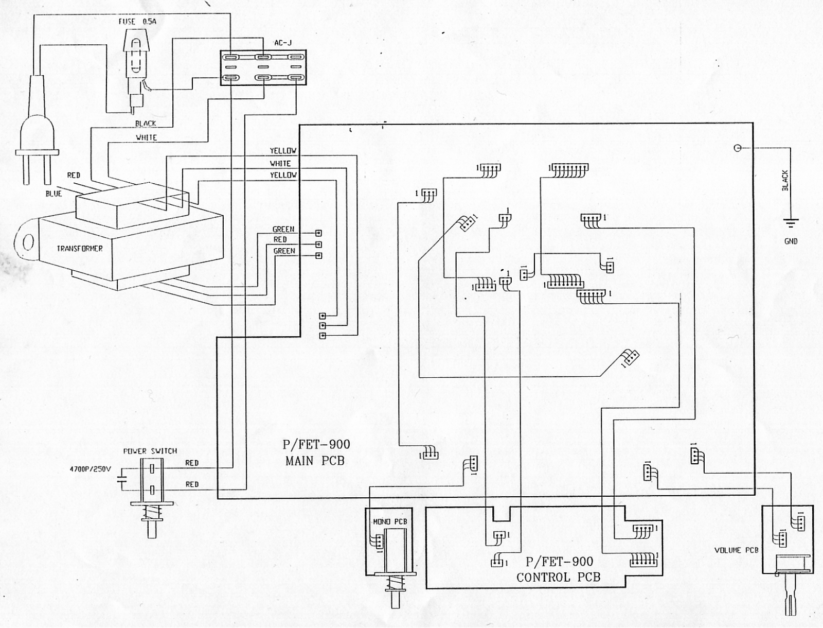 Parasound P-FET 900II Schematic