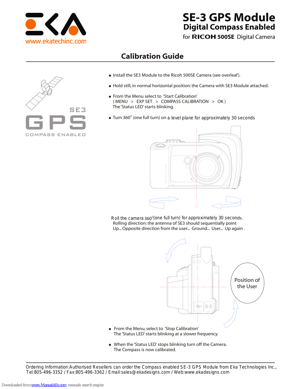 eka SE-3 GPS Module Calibration Manual