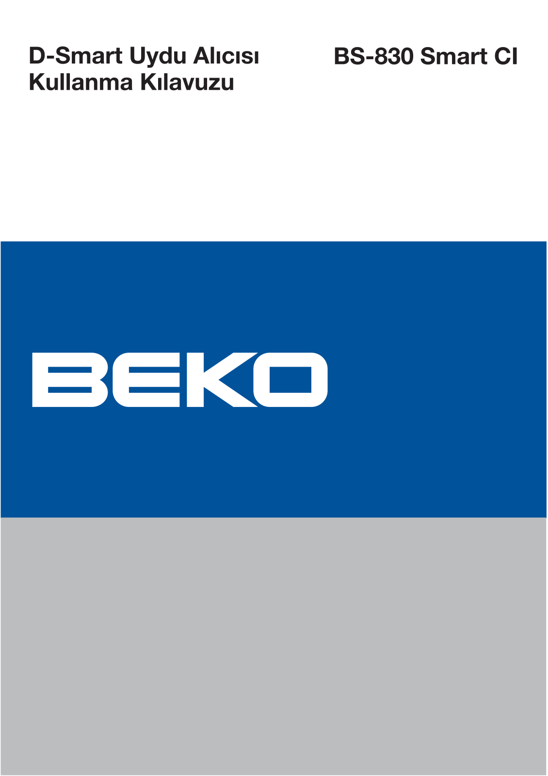 Beko BS-830 SMART CI User Manual