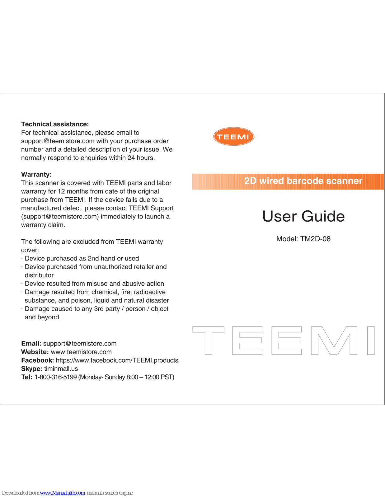 Teemi TM2D-09 User Manual