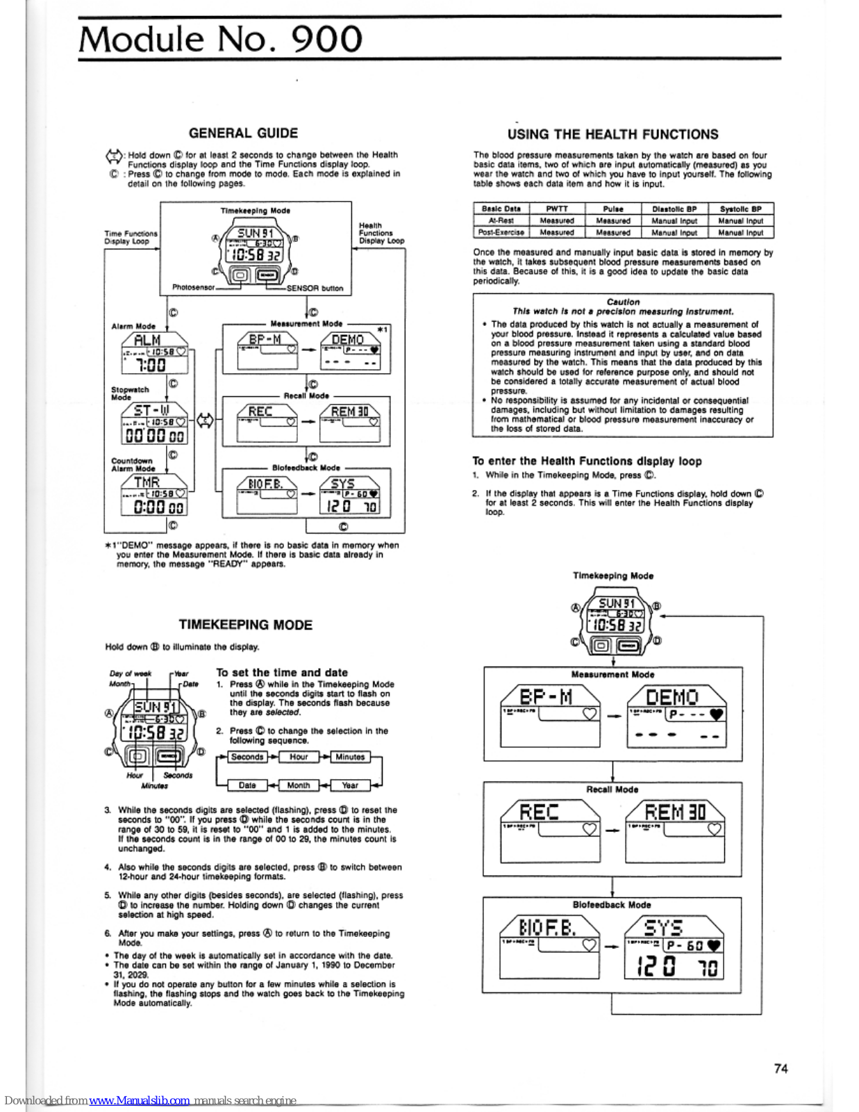 Casio 900 General Manual - ManualMachine.com