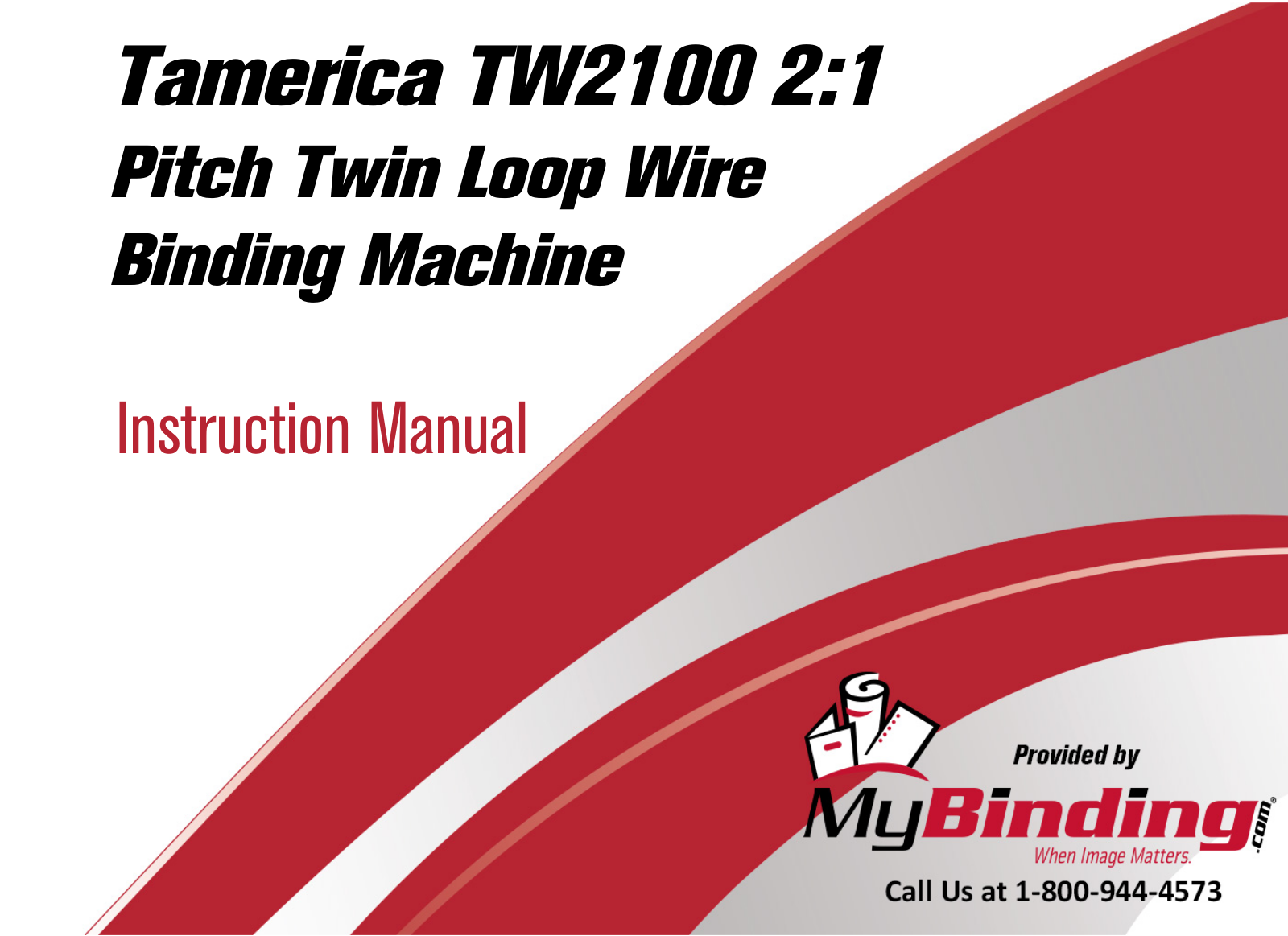 Tamerica TW2100 Instruction Manual