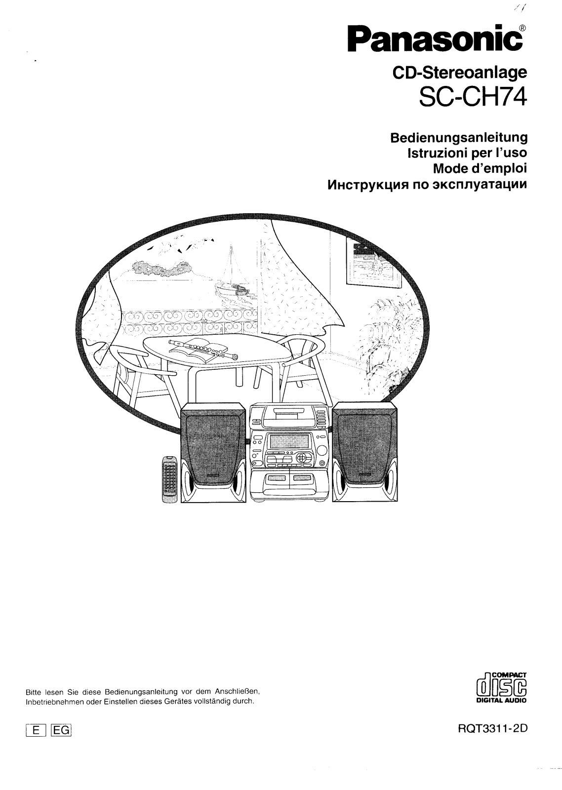 Panasonic SC-CH74 User Manual