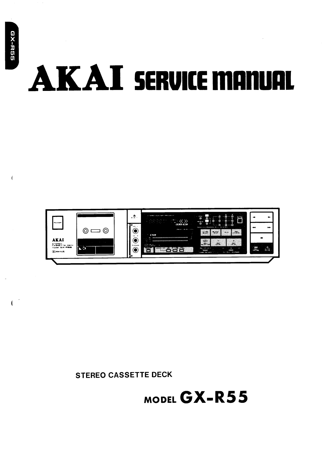 Akai GXR-55 Service manual