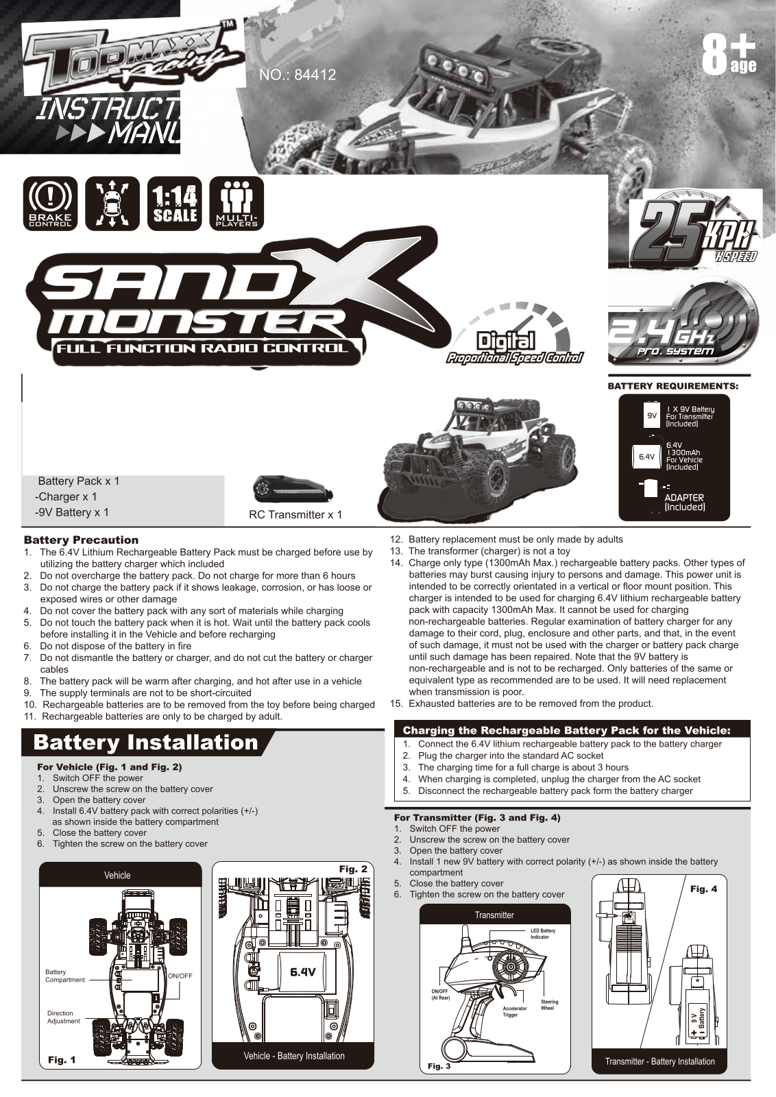 KIDZTECH TOYS 8441216 24GTX User Manual