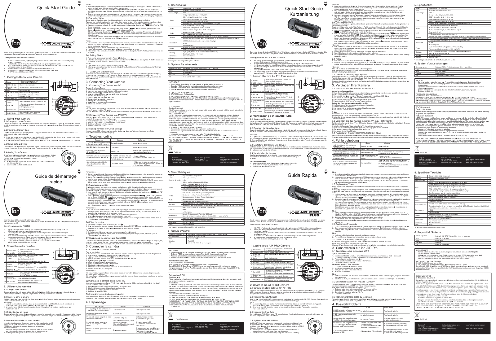 ION AirPro plus Quick Start Guide