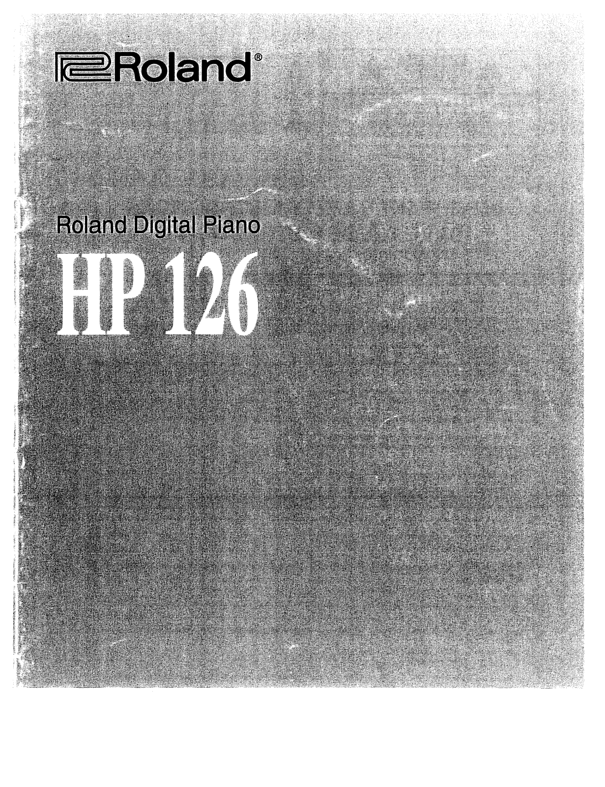 Roland HP-126 User Manual