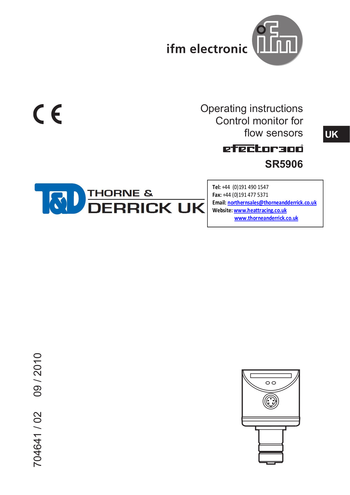 IFM Electronic SR5906 Operating Instructions Manual