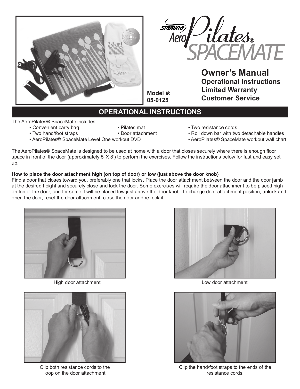 Stamina 05-0125 Owner's Manual