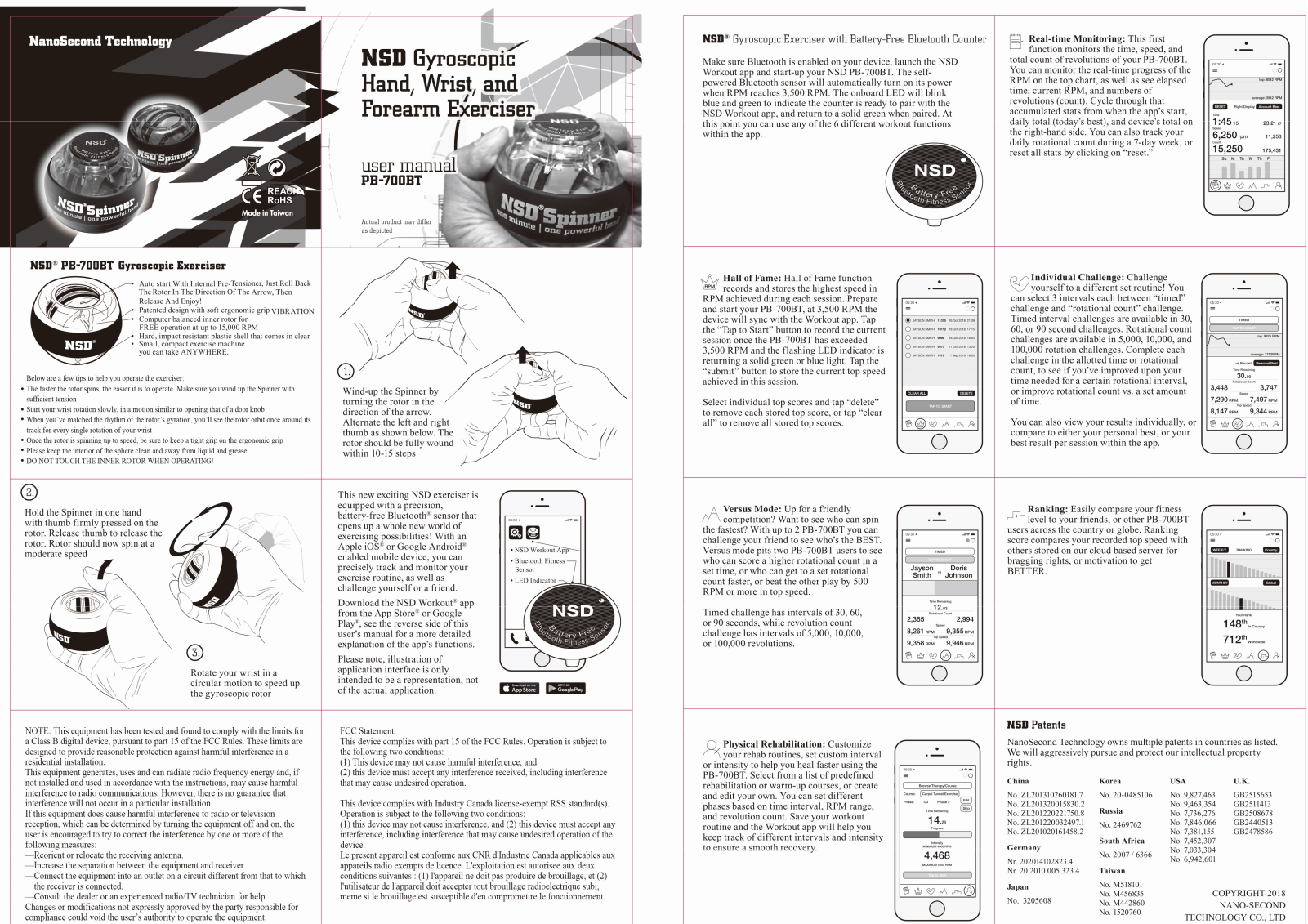 NANO SECOND TECHNOLOGY NSD 700BT User Manual