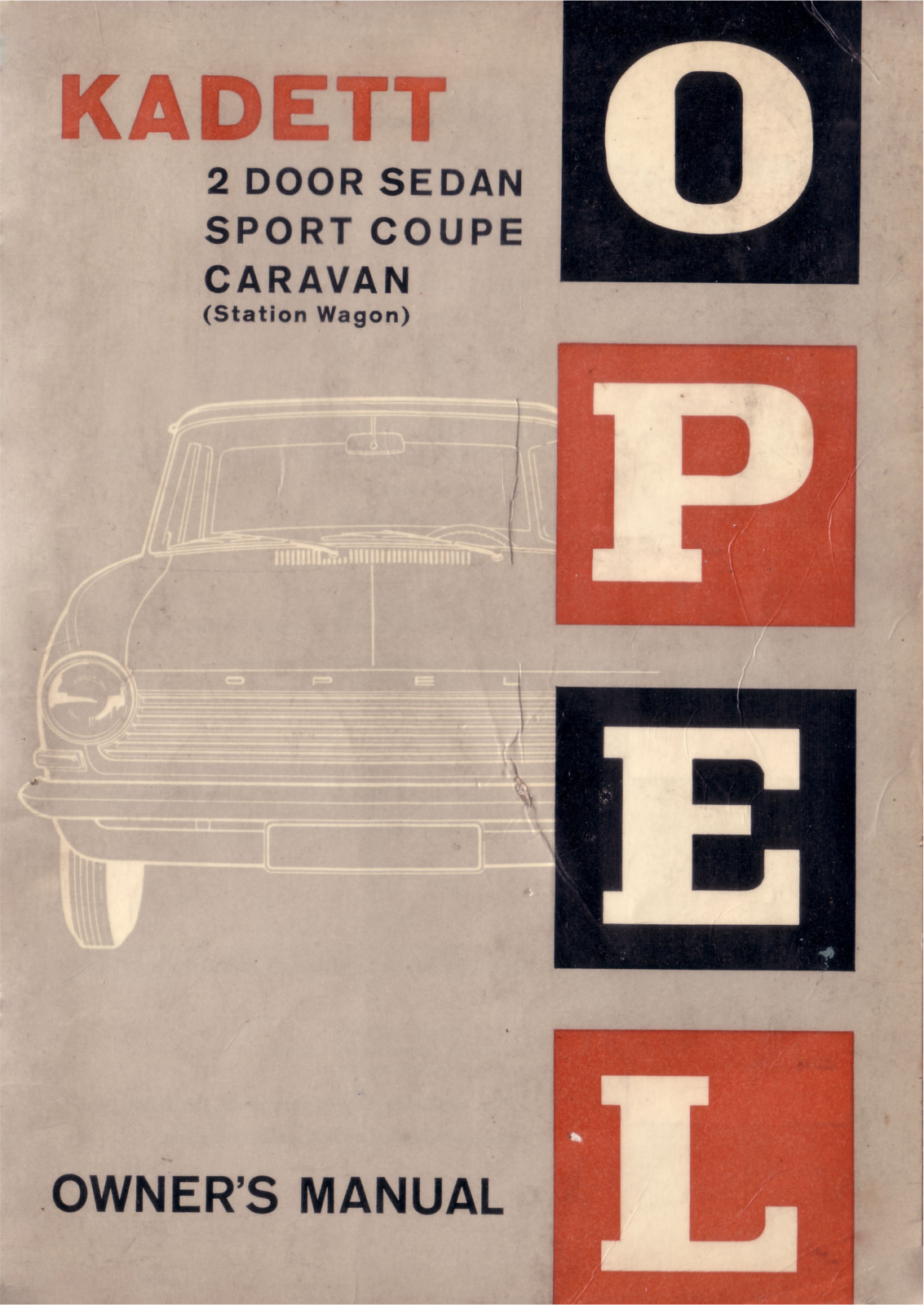 Opel Kadett User Manual