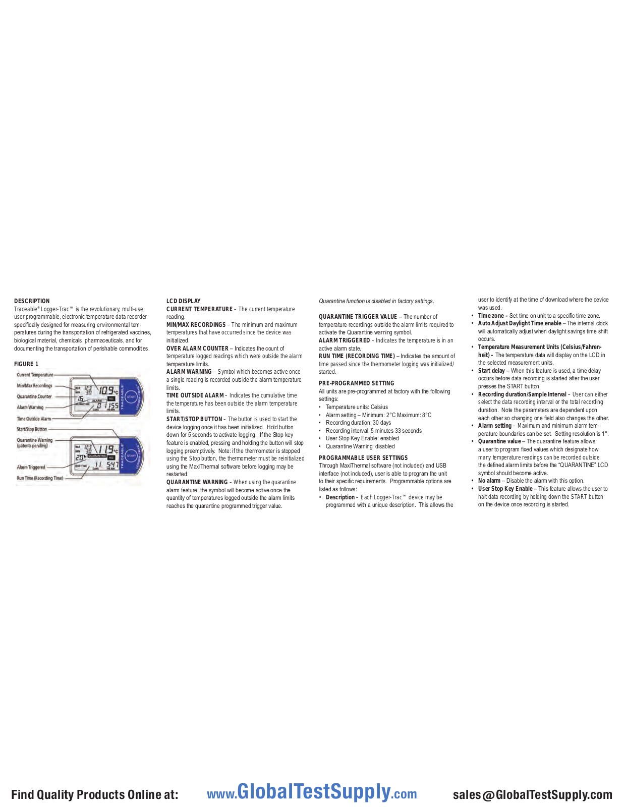 Traceable 18005-00 User manual - ManualMachine.com