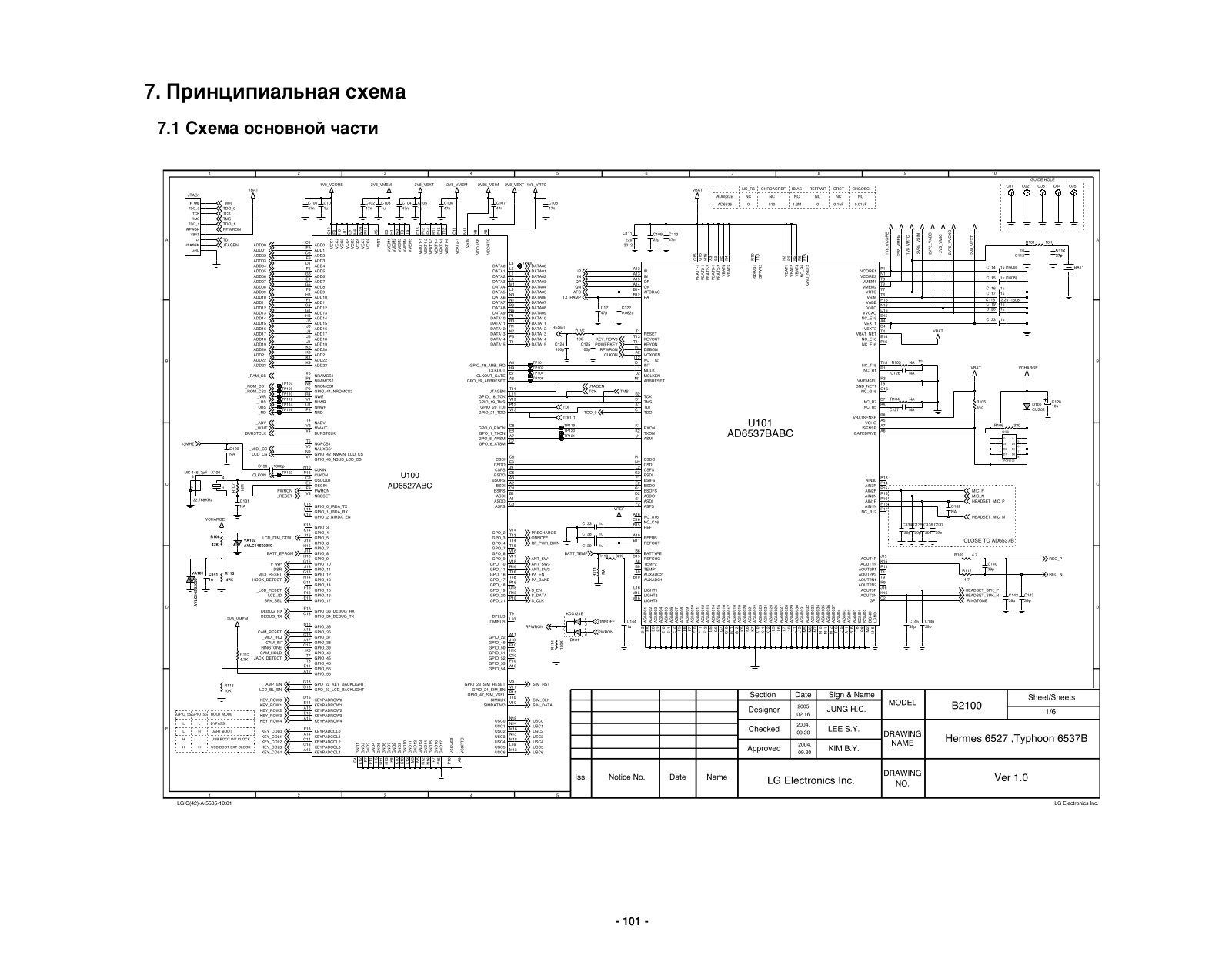 LG B2100 Schematics