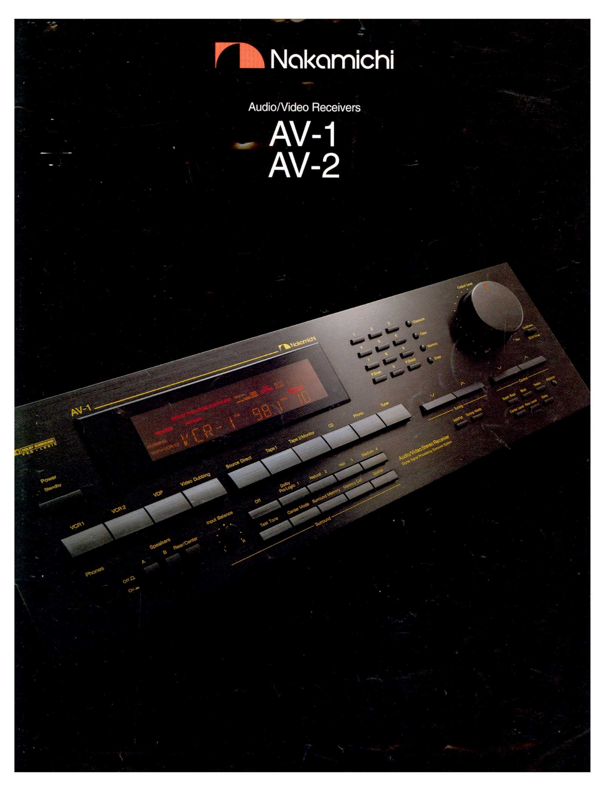 Nakamichi AV-1, AV-2 Brochure