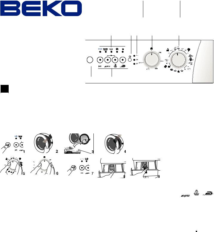 Beko WMD 23560 R, WMD 23580 T User Manual