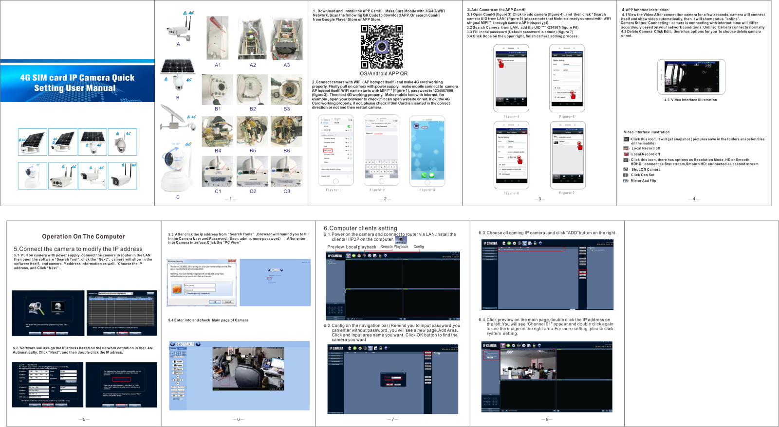 CamHi 4G SIM Card IP Camera Quic Setting User Manual