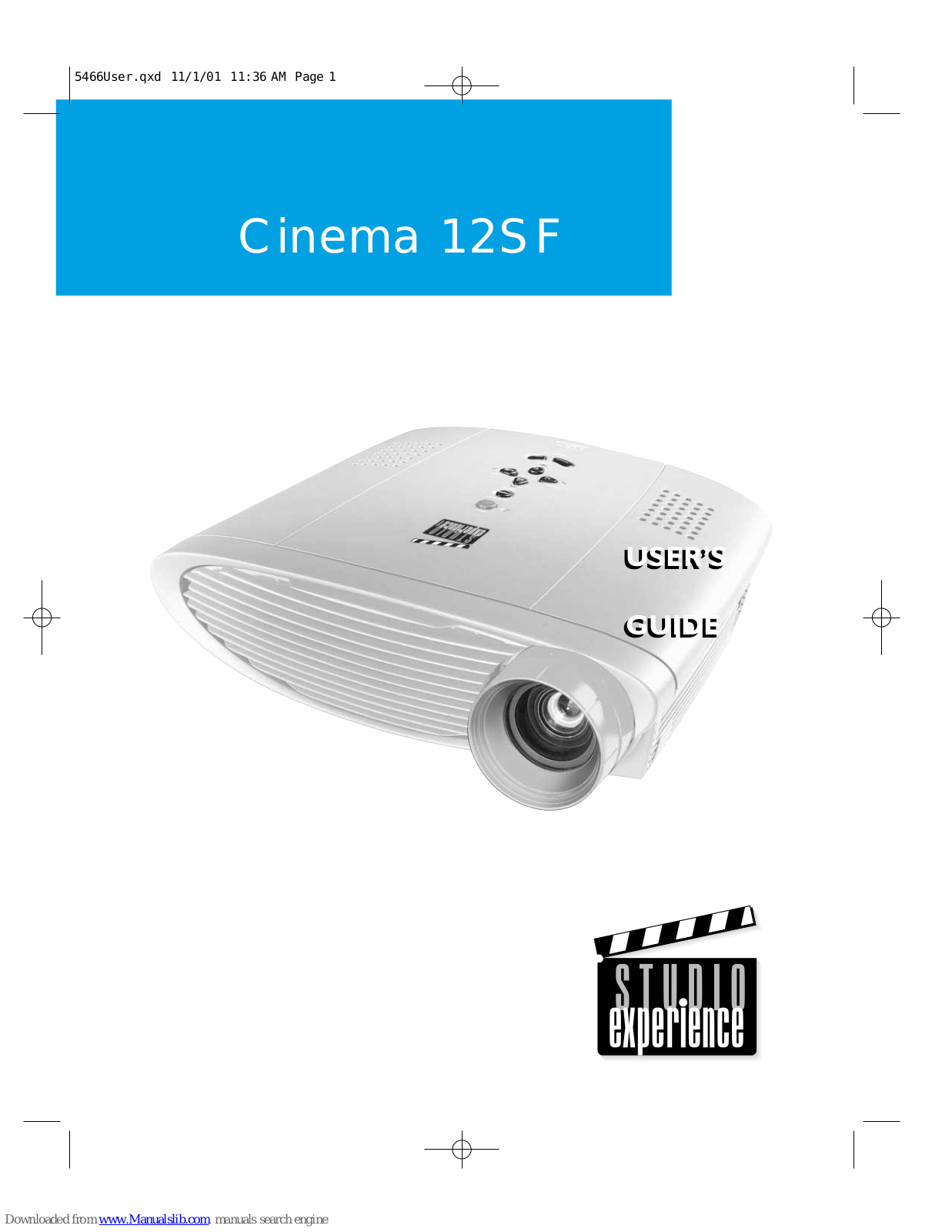 BOXLIGHT Cinema 12SF User Manual