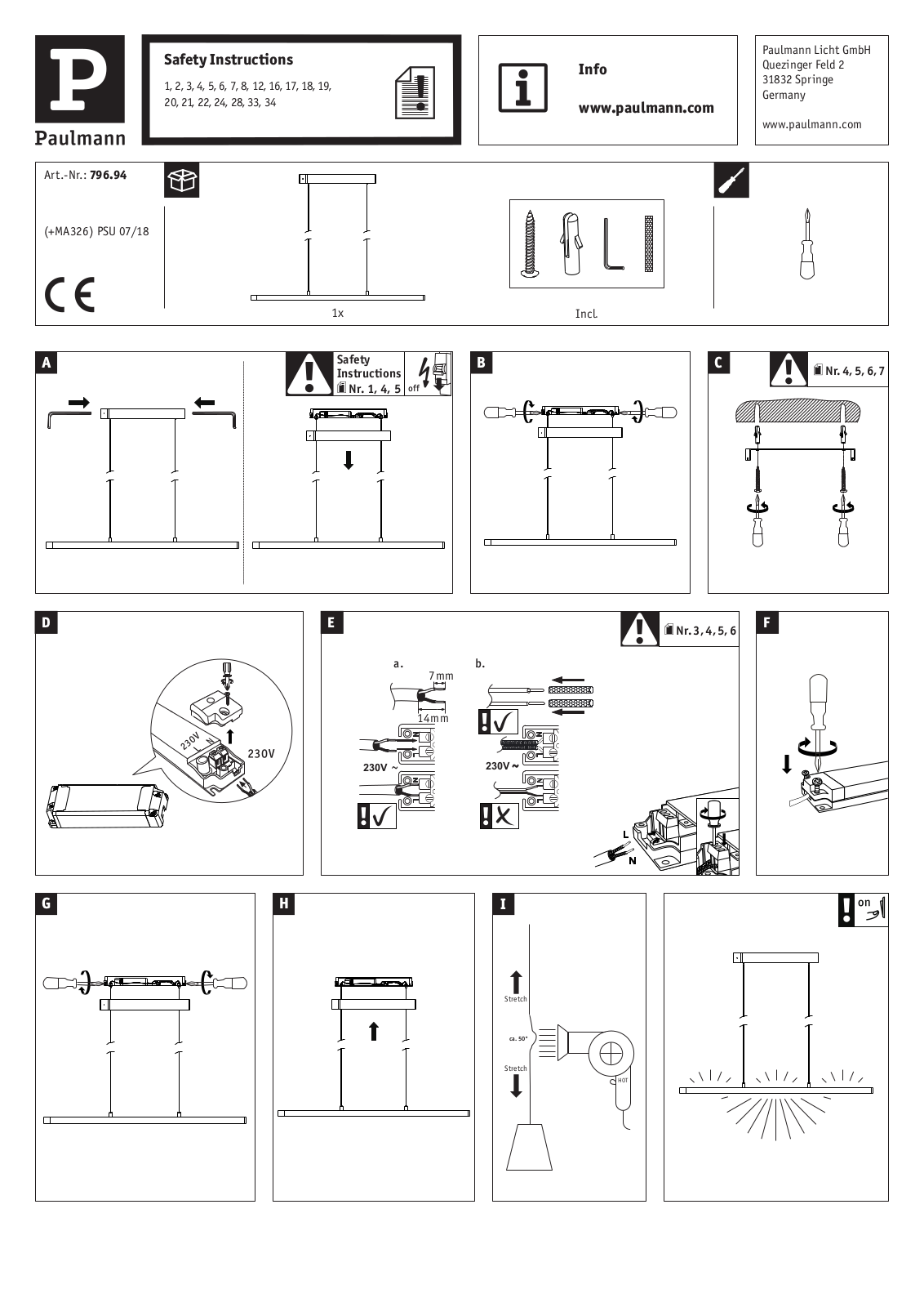 Paulmann 796.94 User Manual